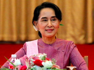 Aung San Suu Kyi, who assumed the office of State Counselor on 6 April 2016 Photo: en.freshnewsasia.com 