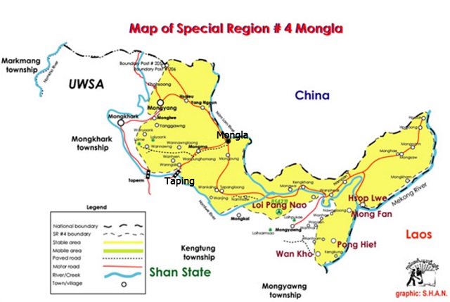 Burma Army withdraws from Mongla