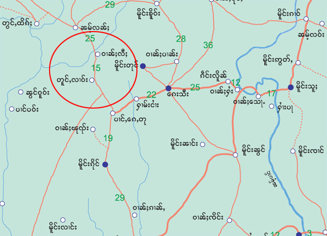 Map of Tongelao