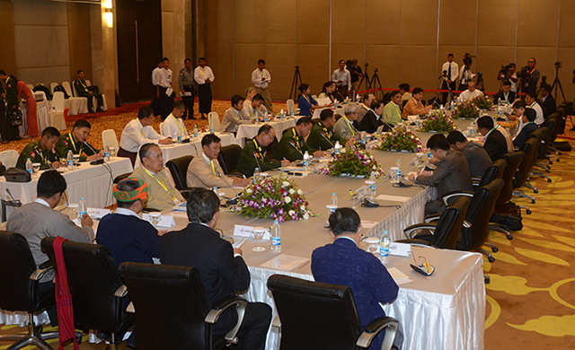 The second meeting between Peace Commission and DPN in progress. (Photo: MNA)