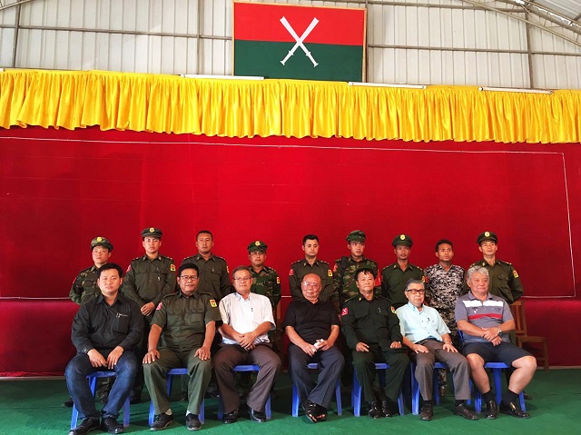 The KNU delegation with the cadet school faculty
