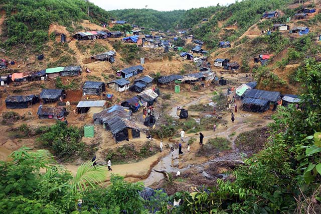 A view of Kutupalong refugee camp