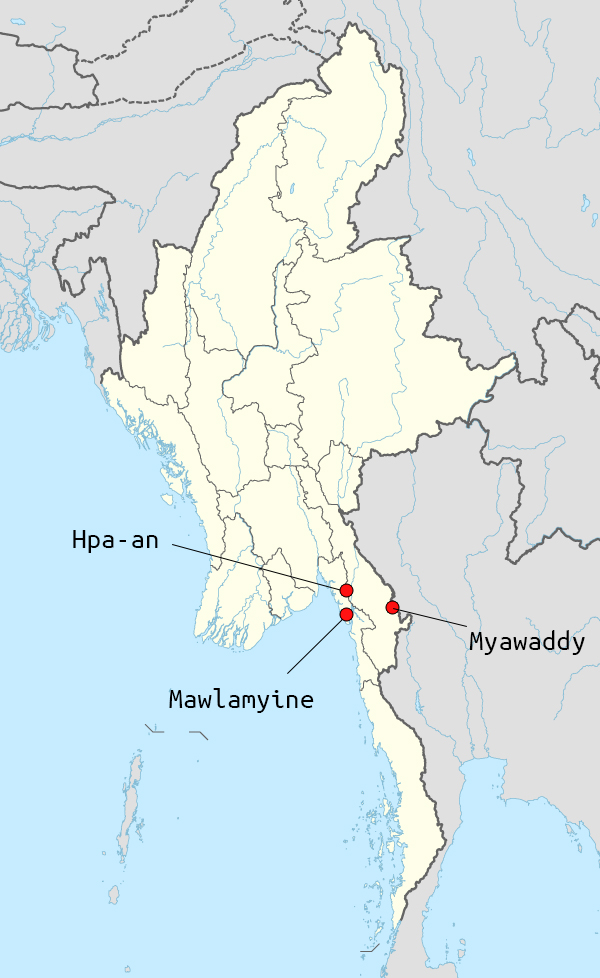 Myanmar adm location map