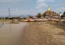 Residents on Inle Lake Struggle as Water Level Drops Inlay Lake in April 2020