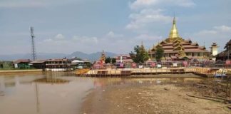 Residents on Inle Lake Struggle as Water Level Drops Inlay Lake in April 2020