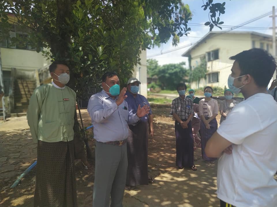 The 14th confirmed COVID 19 patient discharged from the Lashio public hospital on Saturday Photo Credit to Khun Zaw Oo
