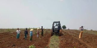 Burma Army Suppresses Farmers’ Attempt to Reclaim Confiscated Land in Lashio The military ploughed the farmland with a tractor 1