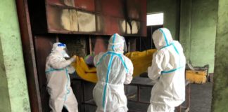 COVID-19 Suspect Dies From AIDS Dead Body of woman suspect of Covid 19 Photo Credit to Thaung Tun