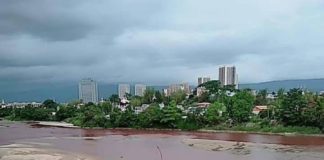 Shweli River Runs Red, Alarming Locals Shweli River Change red