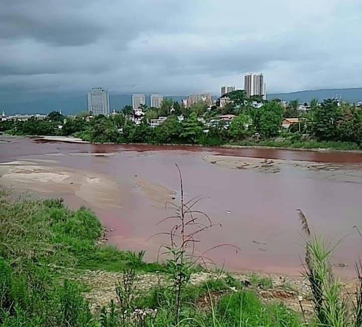 Shweli River Change red