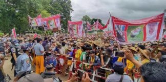 More Than 10,000 People Protest Burma Army Violence in Kyaukme Photo by Kyautme Youth More than 10000 local people protested the Burma Army in Kyaukme northern Shan State on 10 July 2020 1