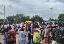 Hundreds of Returning Workers from Thailand Cross Tachilek Friendship Bridge 114285338 2886215628272538 4237265961866856679 o