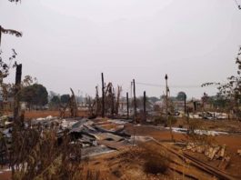 Villagers house burnt by EAO shooting at Northern Shan State