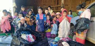 Threat Of Violence Preventing Mongkung Villagers From Returning Home Villagers effected fighting between armed groups at Mongkung needs warm clothes