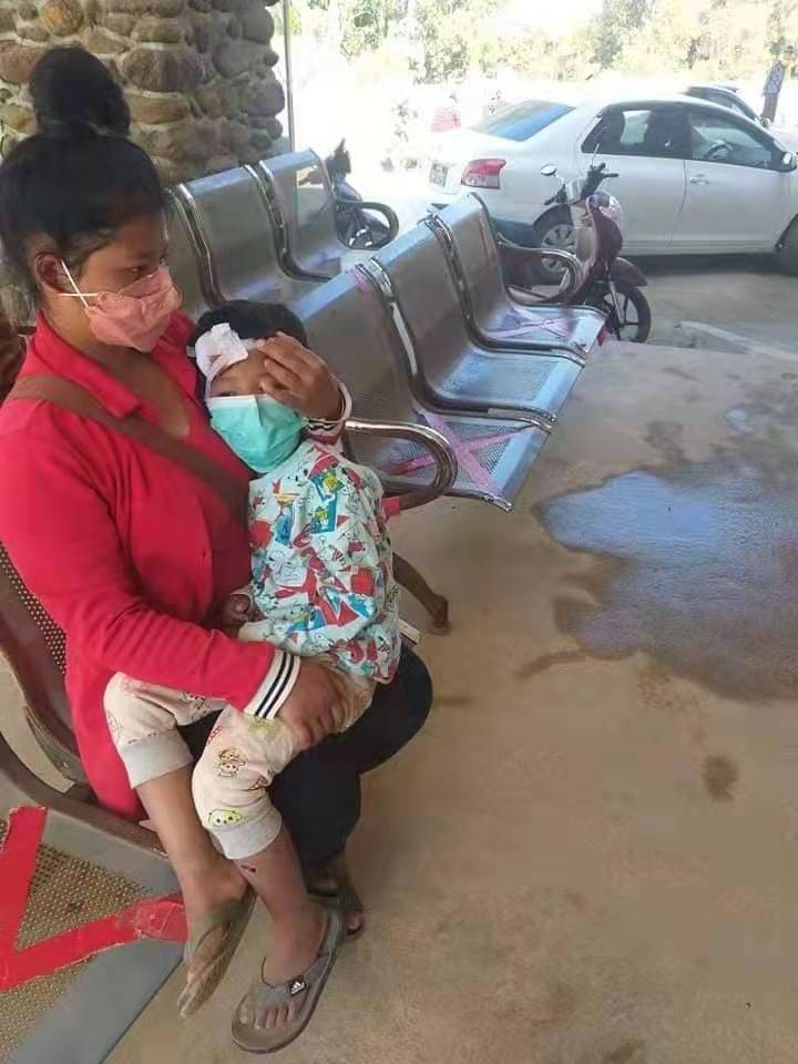 Children Wounded During Namkham Fighting