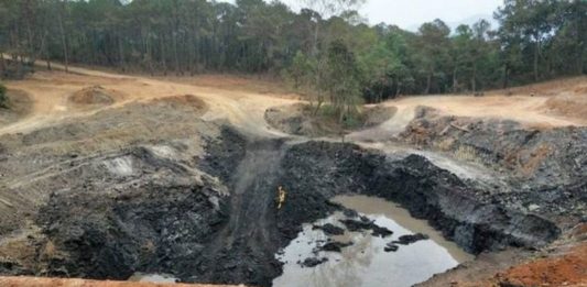 Coal mining project at Wan Kham Nar Mong Kung