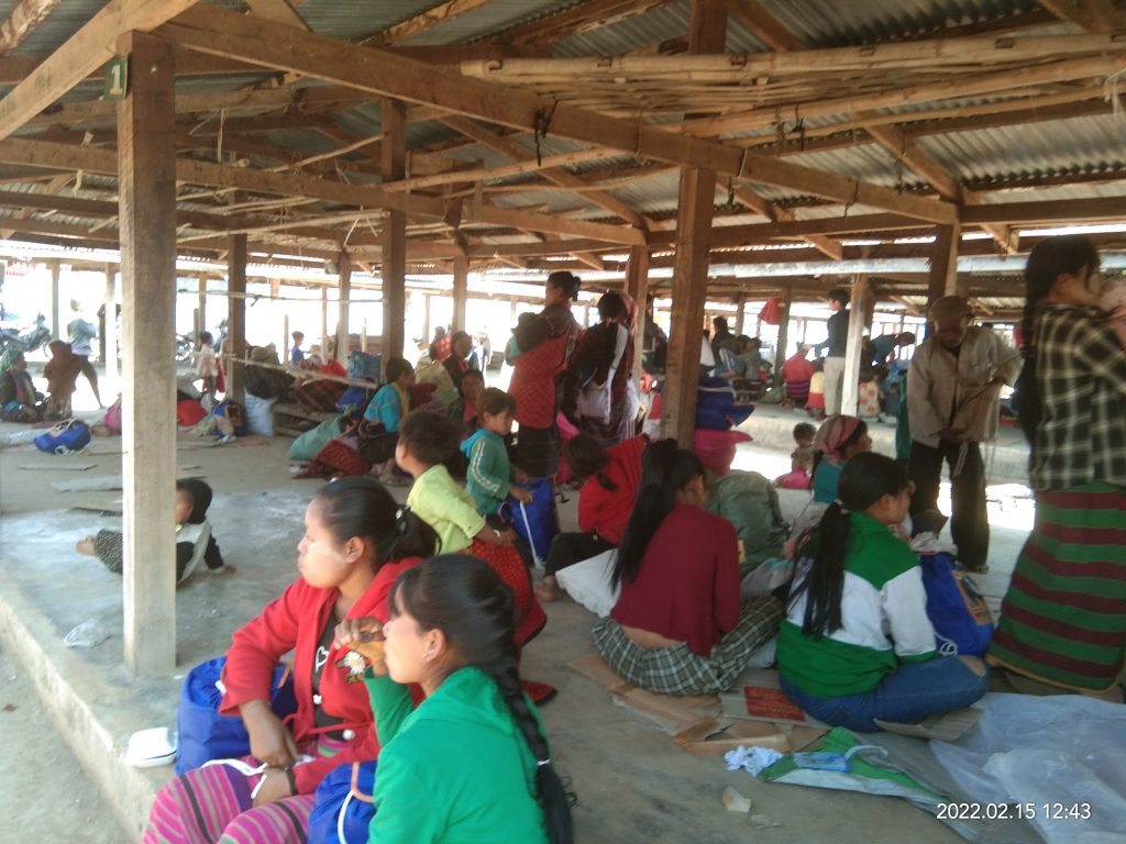 Mong Yaw IDPs at Mongyaw market 15 Feb 2022