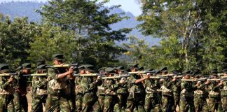 Fighting Closes Myitkyina – Bhamo Road KIA troops. Photo credit to Myanmar Now.