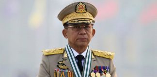 Junta Accused of Deploying Chemical Weapons in Southern Shan State Clashes Myanmar junta leader Min Aung Hlaing.