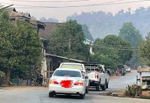 Junta Sets-up Checkpoint in Mong Kung Collecting Vehicles Taxes Checkpoint at Tong Lao tract on the main road Taunggyi Lashio Shan State