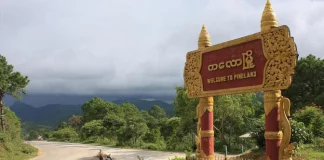 Regime Tightens Security At Kalaw The welcome signboard to Kalaw