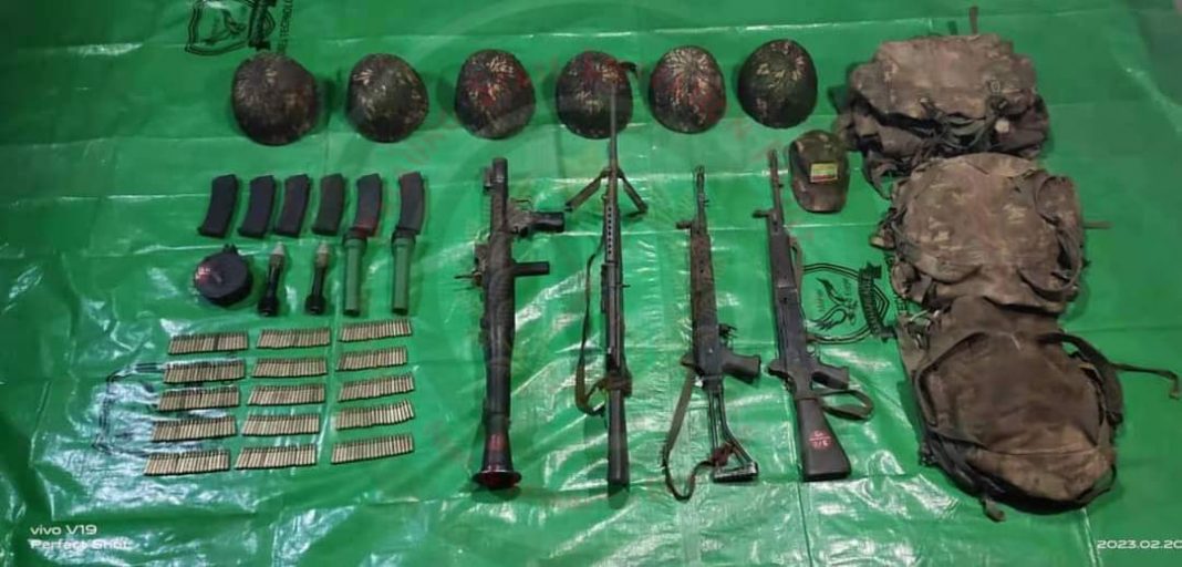Military Councils weapons seized by TNLA Photo TNLA