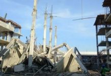 Under Construction 4-storey Building Collapses In Bangkok, Injuring 5 Burmese Workers The collapsed 4 storey building