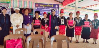 Young Pa-O And Shan Rappers Initiate Ethnic Solidarity And Coexistence A photograph of different ethnic nationalities in Shan State standing next to each other