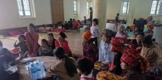 Shan Village Bombed by Military Council’s Jet Fighter IDPs especially women and children in Panglaung township