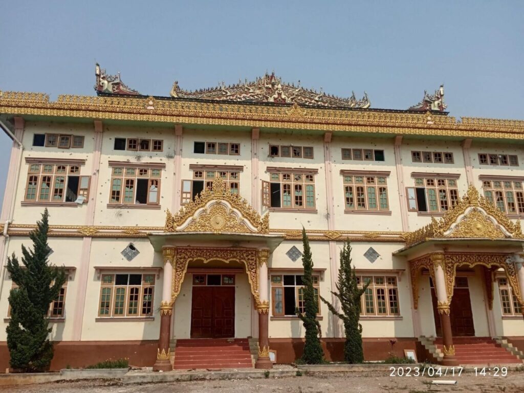 Damaged monestary Photo San Aung