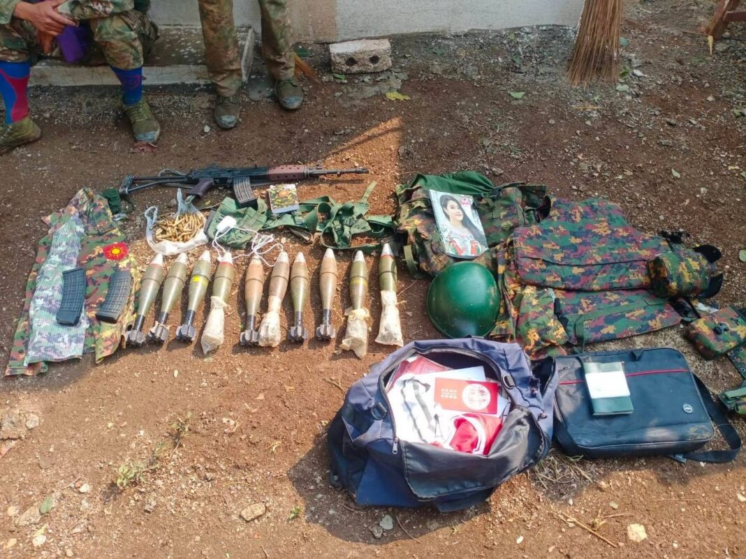 Seized weapons from military regime