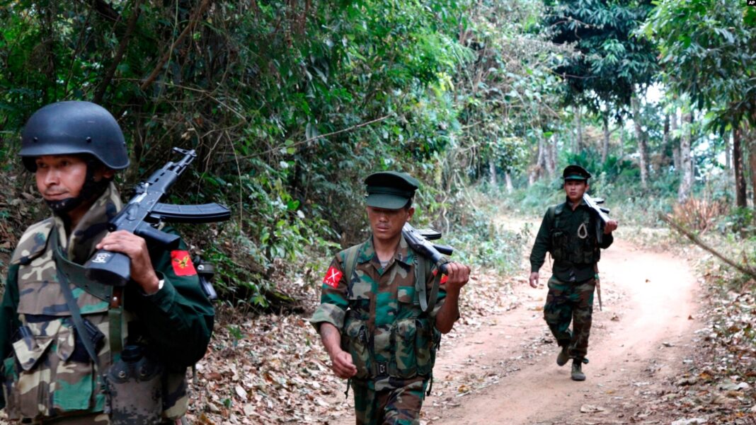Kachin Independence Army fighters Photo VOA
