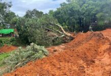 TNLA Damages Shan Historic Site in Muse Township Historical place destroyed by TNLA