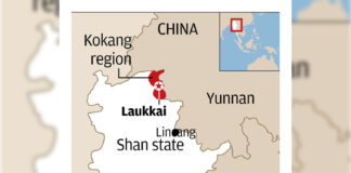 The Kokang: Past and Present in the Context of the Struggle Kokang region Map SCMP