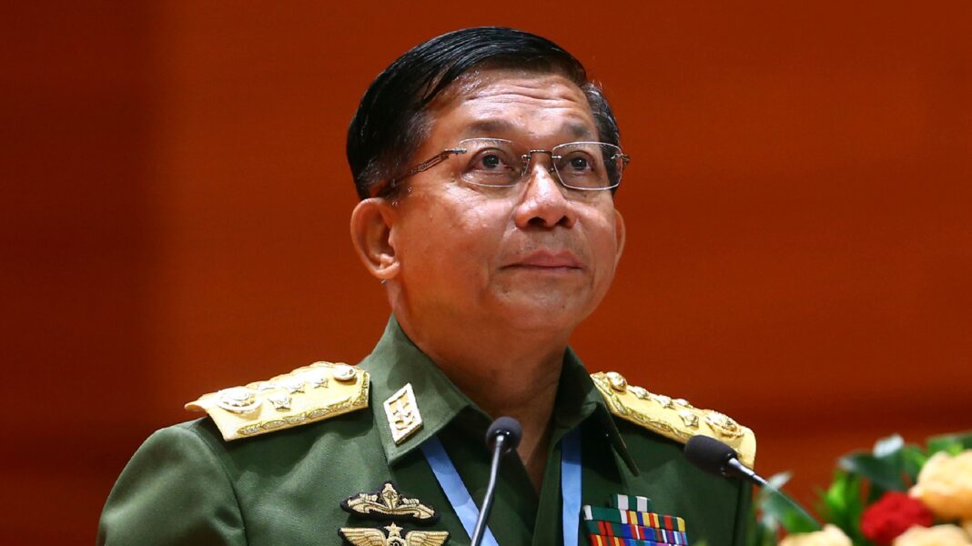 Myanmar's commander in chief, Senior Gen Min Aung Hlaing