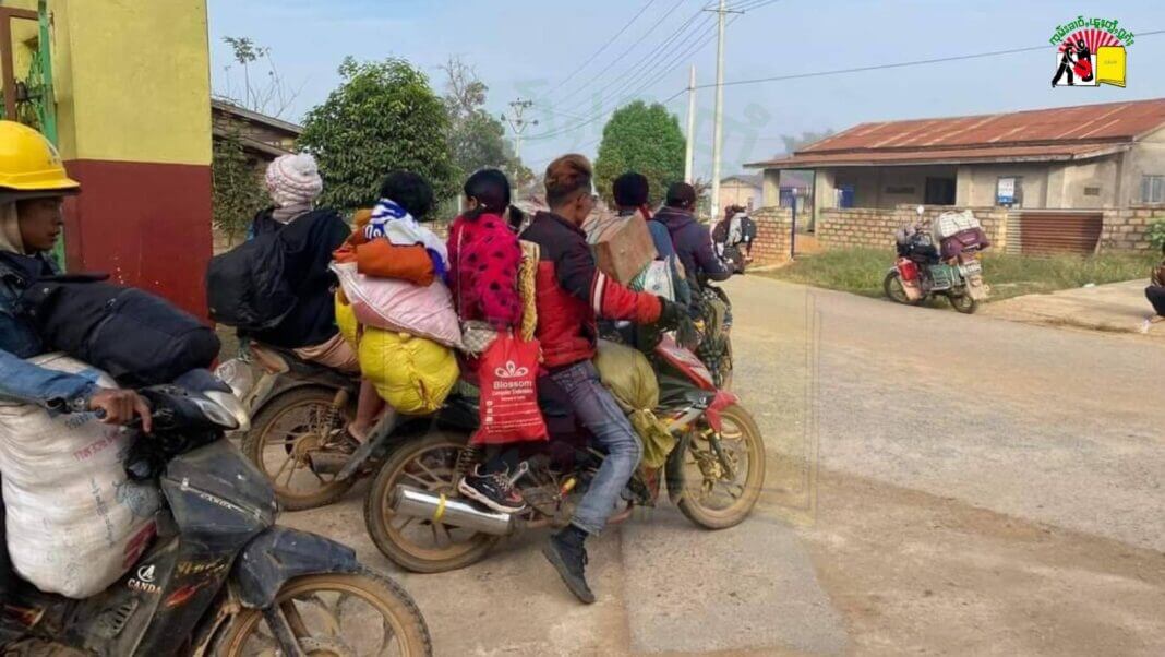 People flee from fighting area in northern Shan State, Burma