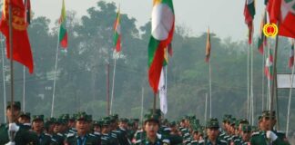 SSPP-TNLA ROW : TNLA flexes its military muscles SSPP SSA troops