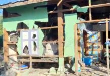 Shelling Injures Child in Mongmit Township House was destroyed by shelling