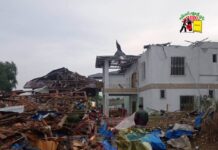 KIA Defeats SAC in Namphakka Houses damaged by war