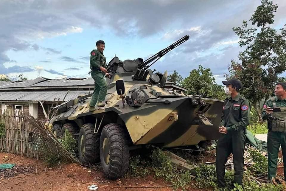 The resistance group seized junta tank