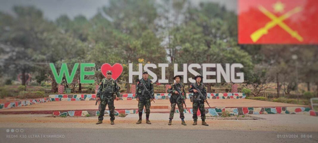 PNLA troops in Hsihseng township, southern Shan State