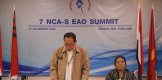 Seven NCA-signatory EAOs Hold Summit in Thailand Gen Yawd Serk at NCA S EAO summit