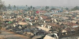 Junta Uses Tanks in Hsihseng Hsihseng township affected by war