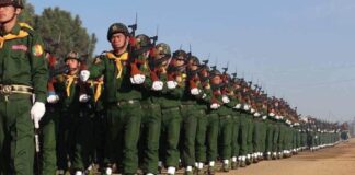 People Militia Forces: Myanmar Military’s “Invisible Hand” Kawngkha militiamen Photo Myanmar Now