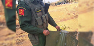 Clashes Escalating in Panglong and Paikhun Townships PNLA member investigates bomb Photo PNLA News and Information Department