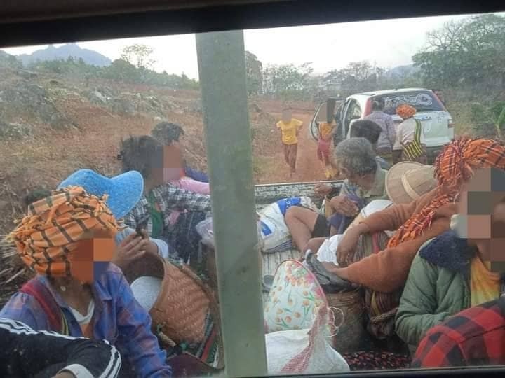 People flee from fighting in Panglong (aka Pinlaung)