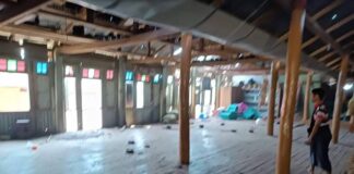 Thousands of Nawngkio Civilians Affected by Bombardments Urgently Need Humanitarian Relief Temple hit by artillery shelling