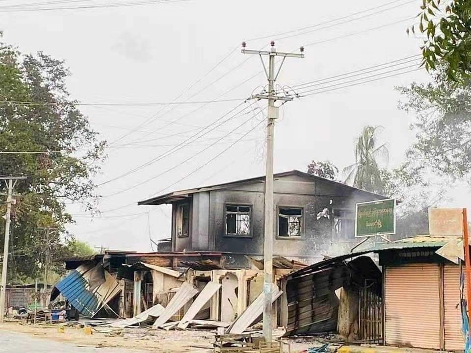 Damaged house by bombs Damaged house by bombs