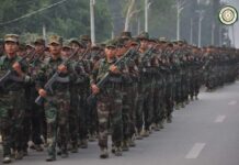 TNLA Levying Vehicle Tax in Lashio Township TNLA troops Photo TNLA News and Information Department