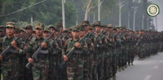 TNLA Levying Vehicle Tax in Lashio Township TNLA troops Photo TNLA News and Information Department